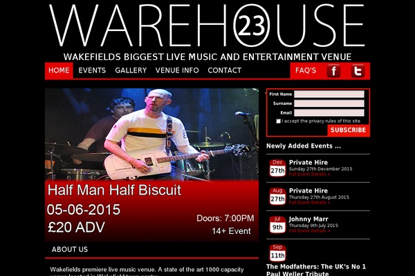 Warehouse theme site design template sample