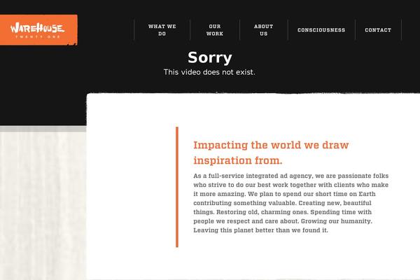 warehousetwentyone.com site used W21-responsive-boiler