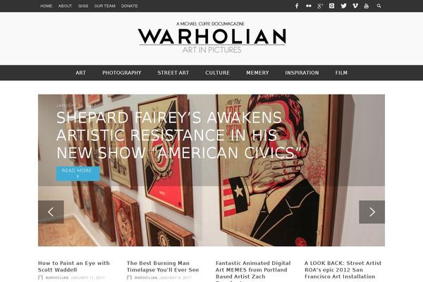 Site using WP Nice Scroll Bar plugin
