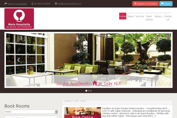 warishospitality.com site used Waris