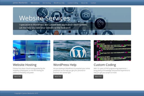 Spacious theme site design template sample