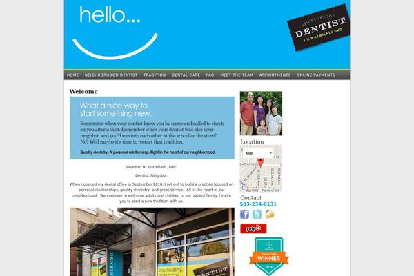 Unnamed Lite theme site design template sample