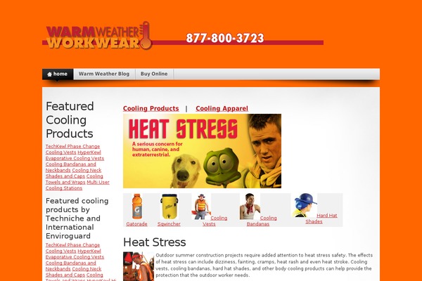 warmweatherworkwear.com site used Mystique-full