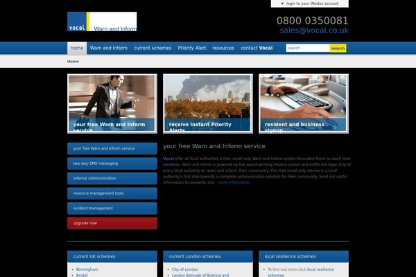 Vocal theme site design template sample
