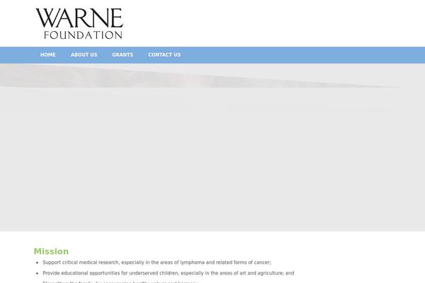 warnefoundation.org site used Help