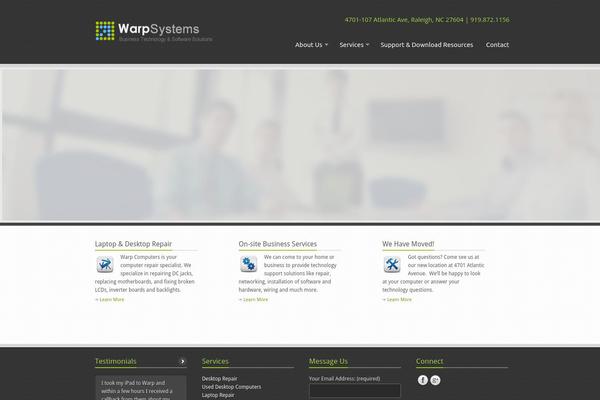 Braintech theme site design template sample