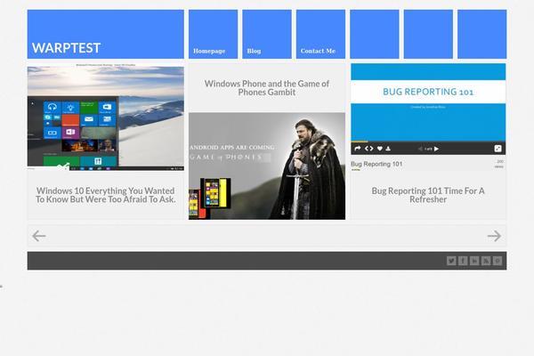 Metro theme site design template sample