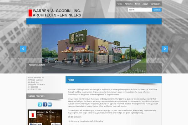 Architecture theme site design template sample