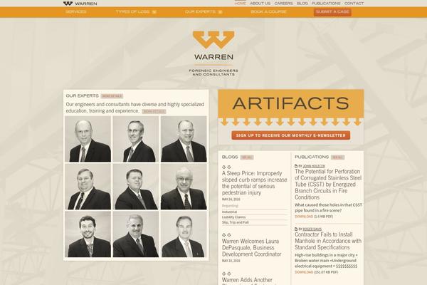 Warren theme site design template sample
