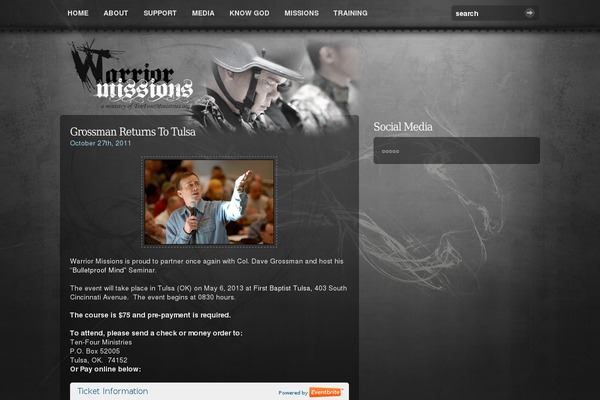 warriormissions.org site used Warrior