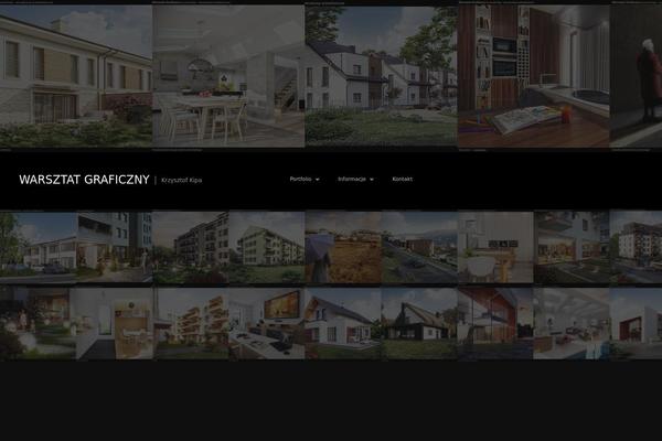 Fullscreen theme site design template sample