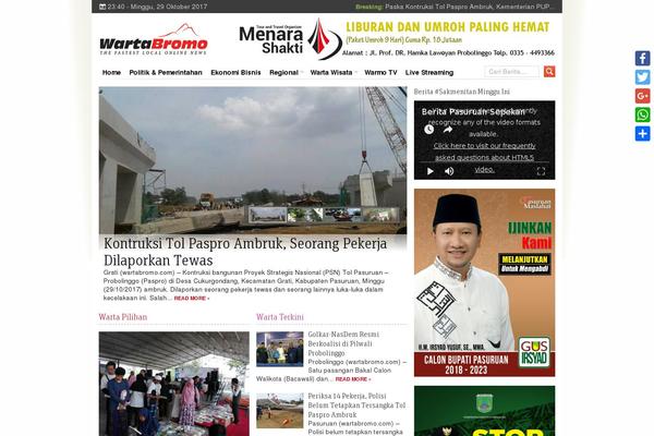 Newspaper theme site design template sample