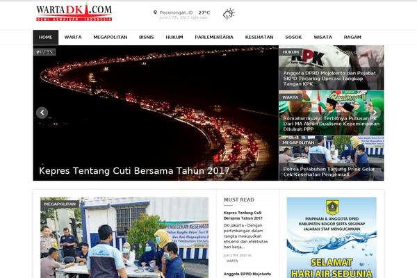 Weekly News theme site design template sample
