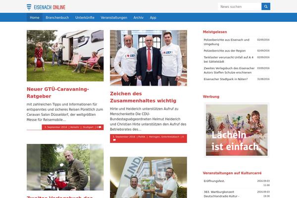 wartburgregion.de site used Eisenachonline