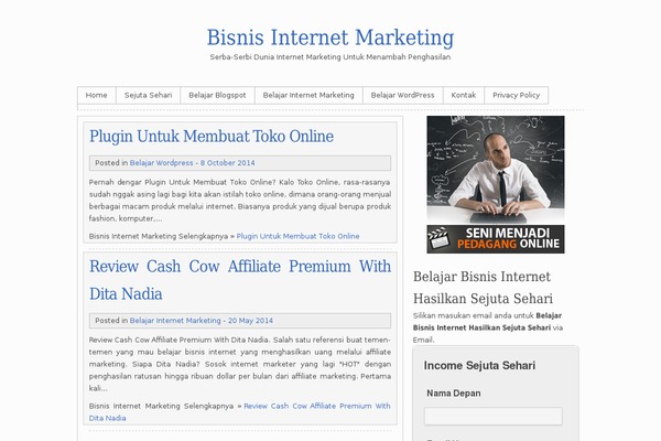 Clean Simple White theme site design template sample