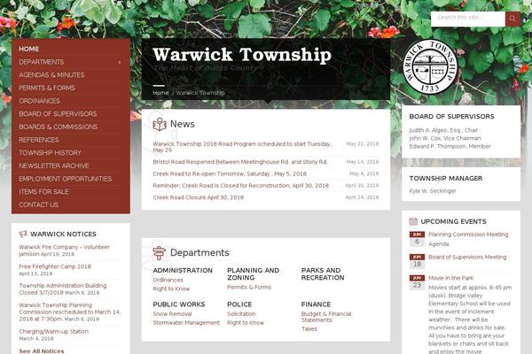 TownPress theme site design template sample