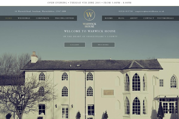 warwickhouse.co.uk site used Tabor