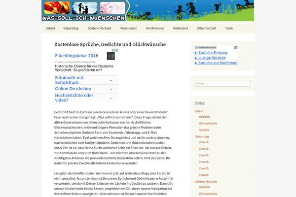 Twenty Thirteen theme site design template sample
