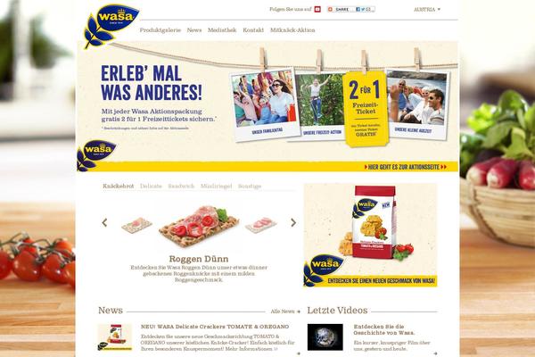 Wasa theme site design template sample