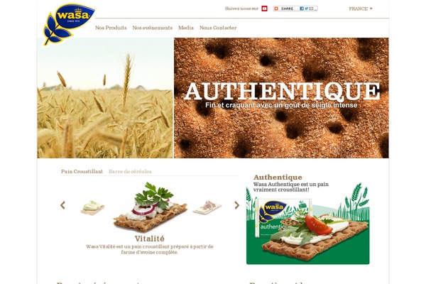 wasa.fr site used Wasa