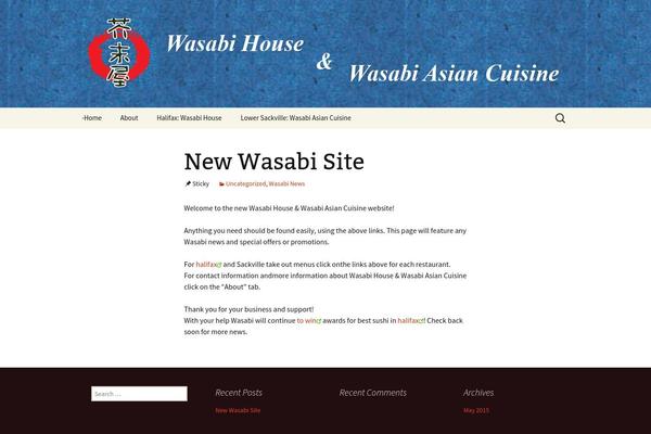 Twenty Thirteen theme site design template sample