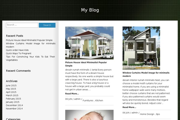 Wix theme site design template sample