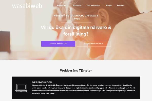 Wasabiweb theme site design template sample