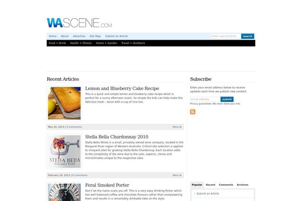 wascene.com site used Wp-davinci-prem