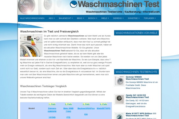 WordPress website example screenshot