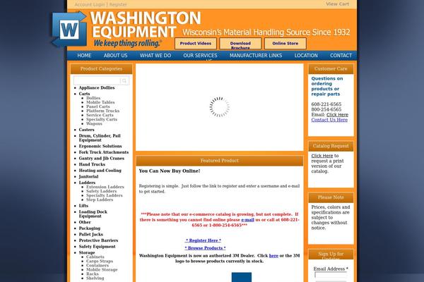 washingtonequipment.com site used Washington