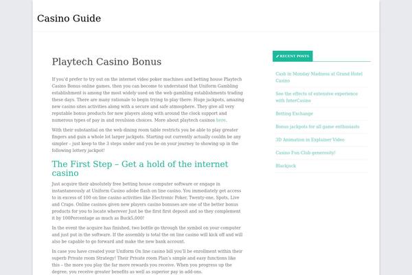Inception theme site design template sample