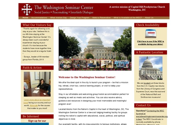 washingtonseminarcenter.org site used Caphill