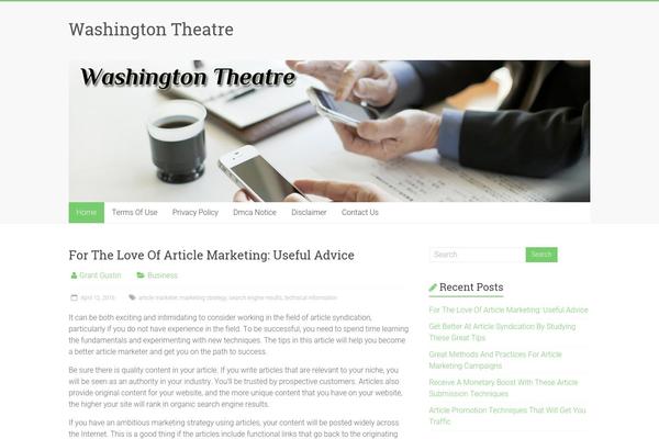 Accelerate theme site design template sample