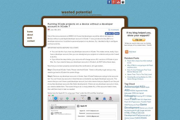 Lovecraft theme site design template sample