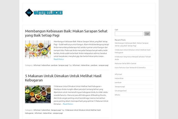Iconic One theme site design template sample