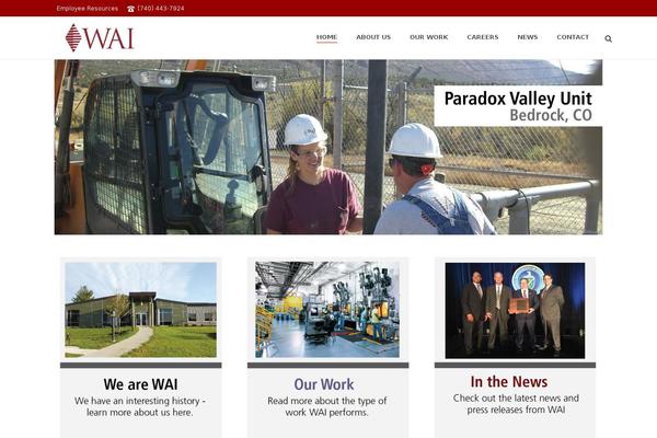 Site using Showcase - Visual Composer Addon plugin