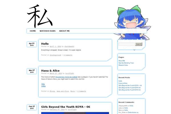 watashi.biz site used Futuristica
