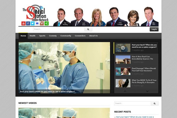 deTube theme site design template sample