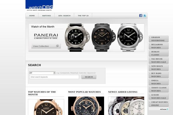 Listings theme site design template sample