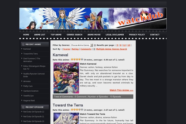 iMovies theme site design template sample