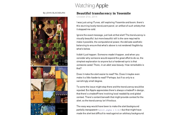 watchingapple.com site used Core