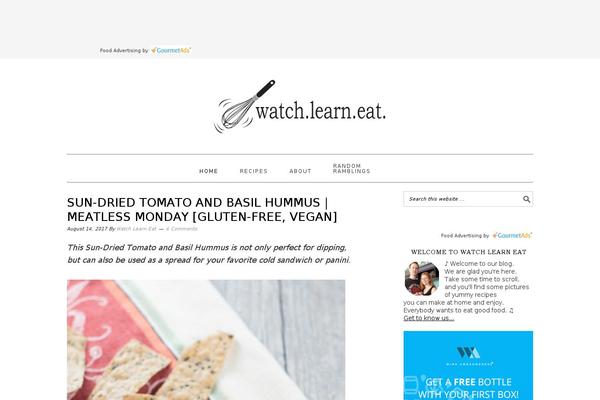 Foodie Pro theme site design template sample