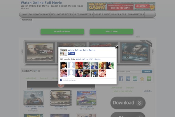 Site using Facebook Page Promoter Lightbox plugin
