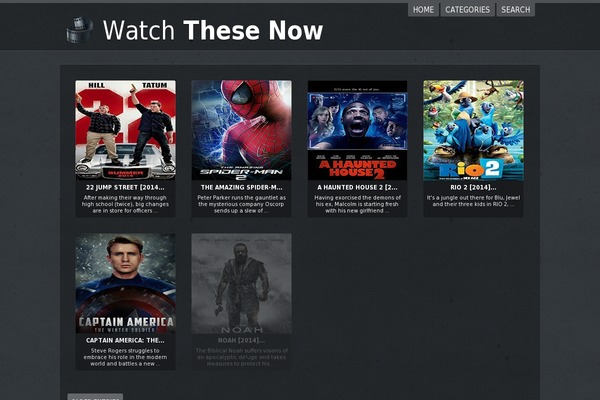 Videoflick theme site design template sample