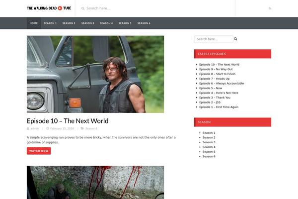 VideoTube theme site design template sample