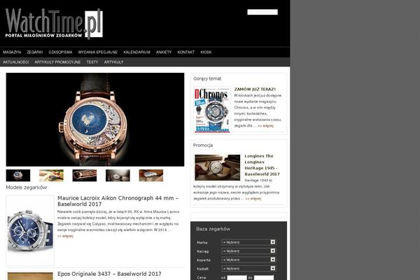 Magazine theme site design template sample