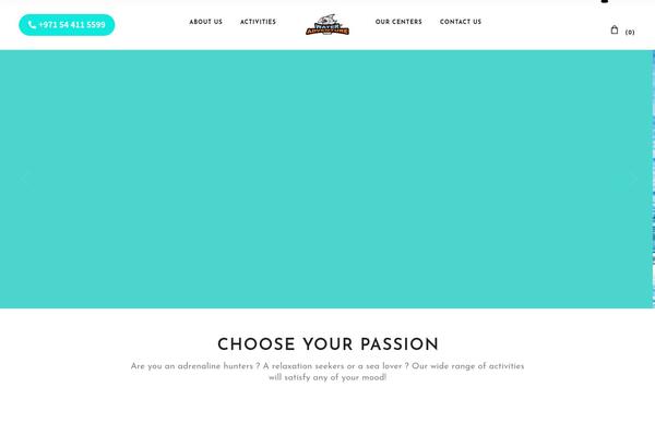 WaveRide theme site design template sample