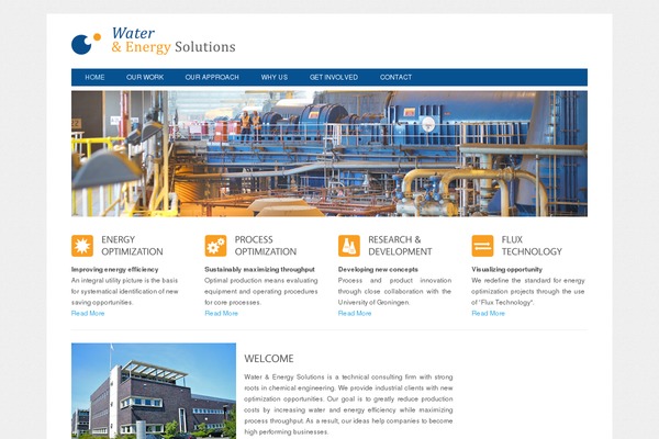Enterprise theme site design template sample
