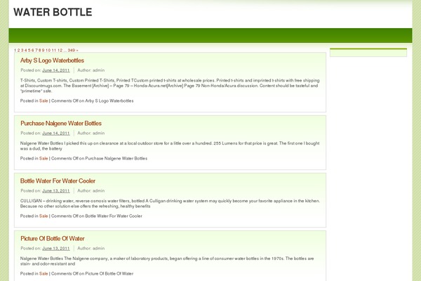 Light Green theme site design template sample