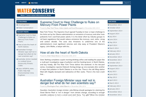 Press Blue theme site design template sample